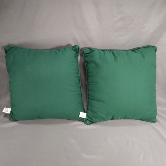 2 Riverdale Tapestry Throw Pillows 15" x 15" Teddy Bear Christmas Home Decor - Picture 3 of 10